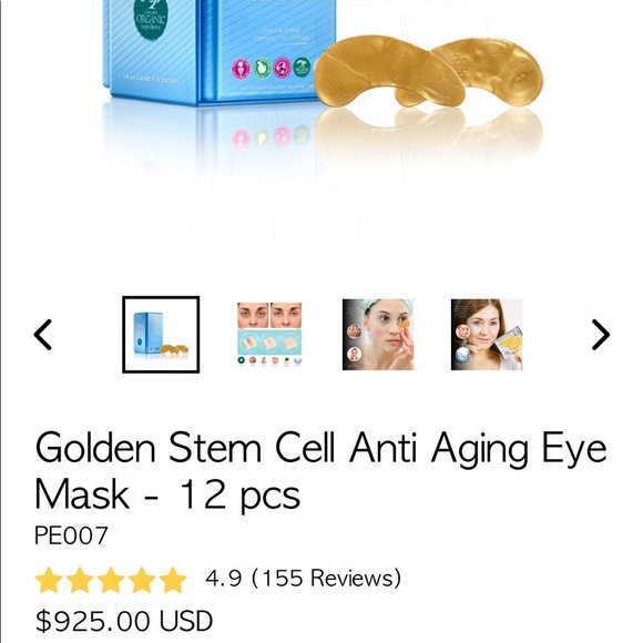 Golden Stem Cell Anti Aging Eye Mask 10pcs - Picture 5 of 7